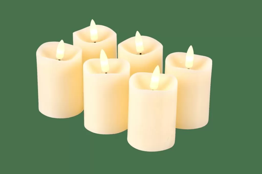 Online RUSTIC Velas LED Juego De 6 Marfil Velas Led