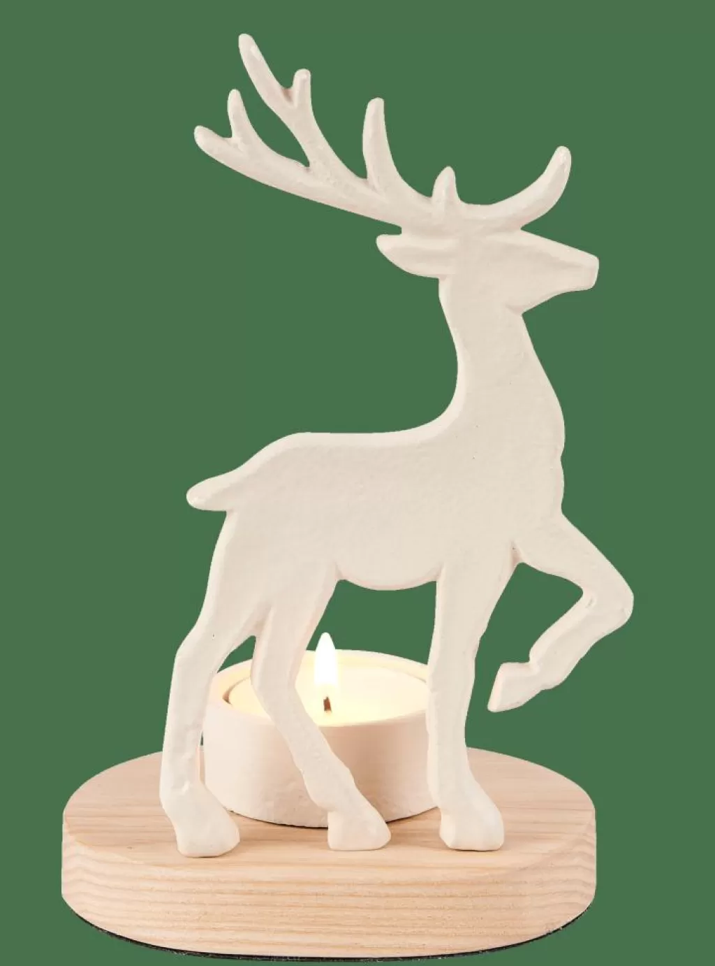 Flash Sale SCANDY DEER Soporte Para Vela Pequeña Blanco, Natural Soprortes Para Velitas
