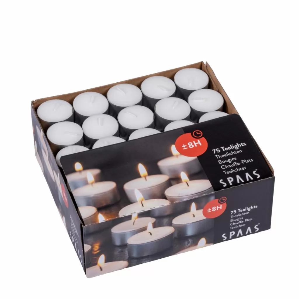 Cheap SPAAS Velas Pequeñas Juego De 75 Blanco Velas
