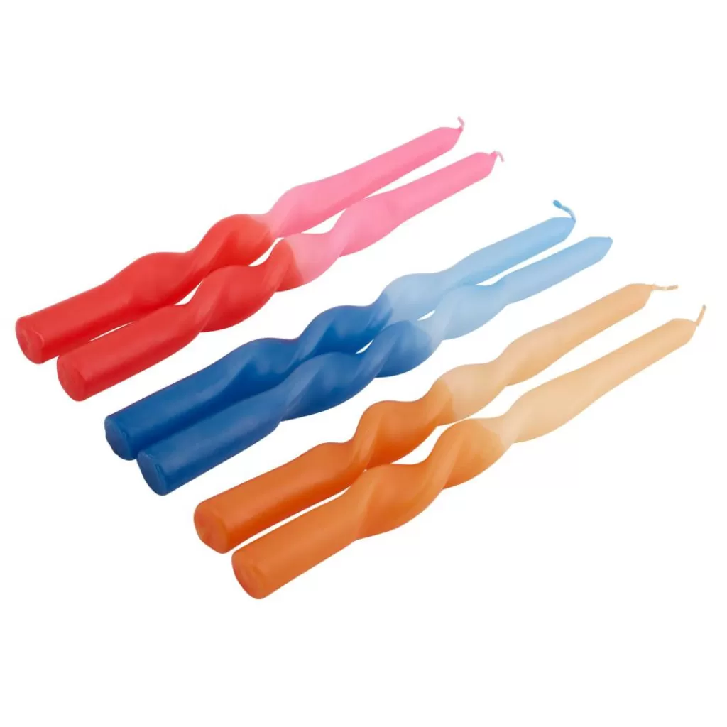 Best SPIRAL Vela Candelabro Naranja Velas