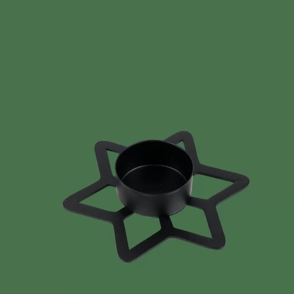 Cheap STAR Soporte Para Vela Pequeña Negro Soprortes Para Velitas