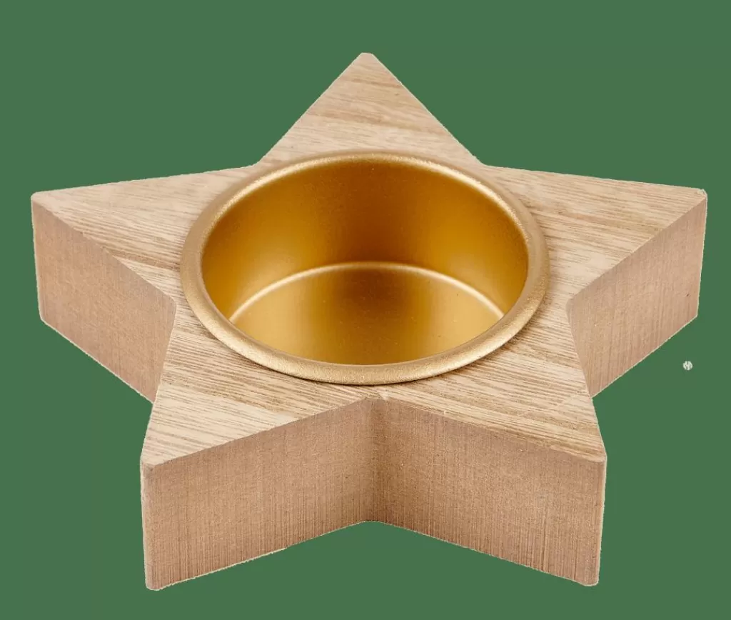 Cheap STELLA Partylight Dorado, Natural Soprortes Para Velitas