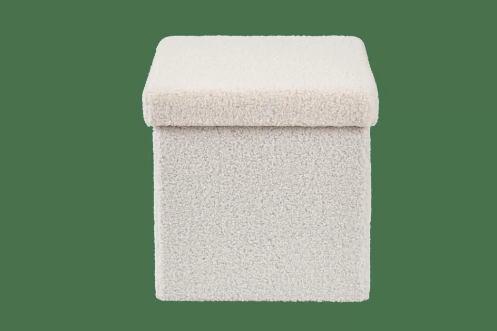 Cheap STOR Puf Plegable Función Almac. Blanco Kids | Pufs De Almacenaje