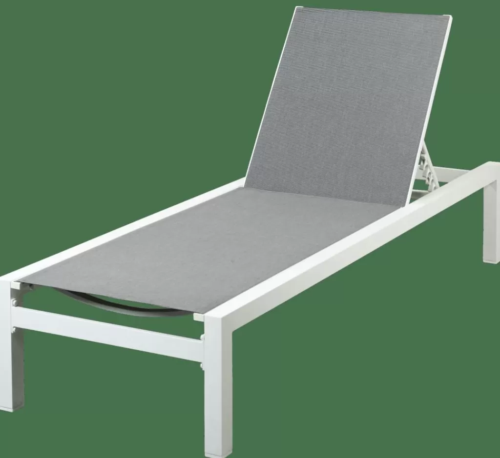 Online SYDNEY Tumbona Juego De 2 Blanco Hamacas De Exterior