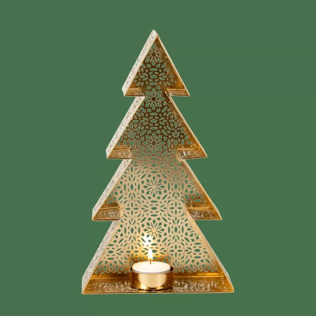 Clearance TREE Soporte Para Vela Pequeña Dorado Soprortes Para Velitas