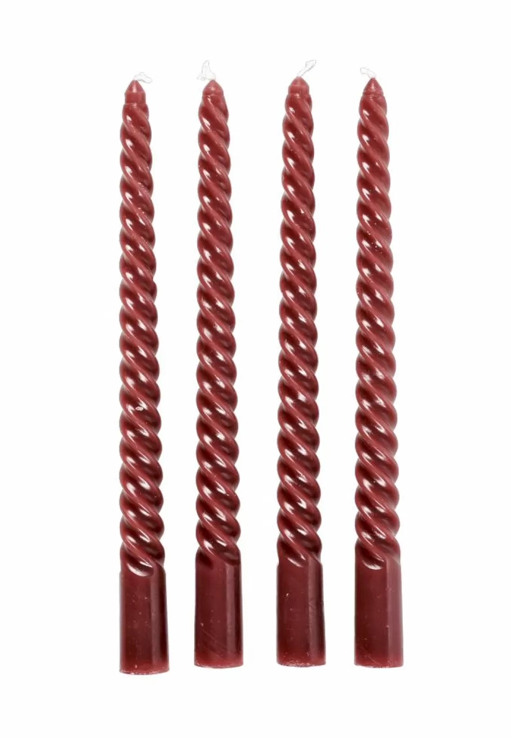 Sale TWIST Velas Retorcidas Juego De 4 Verde Velas
