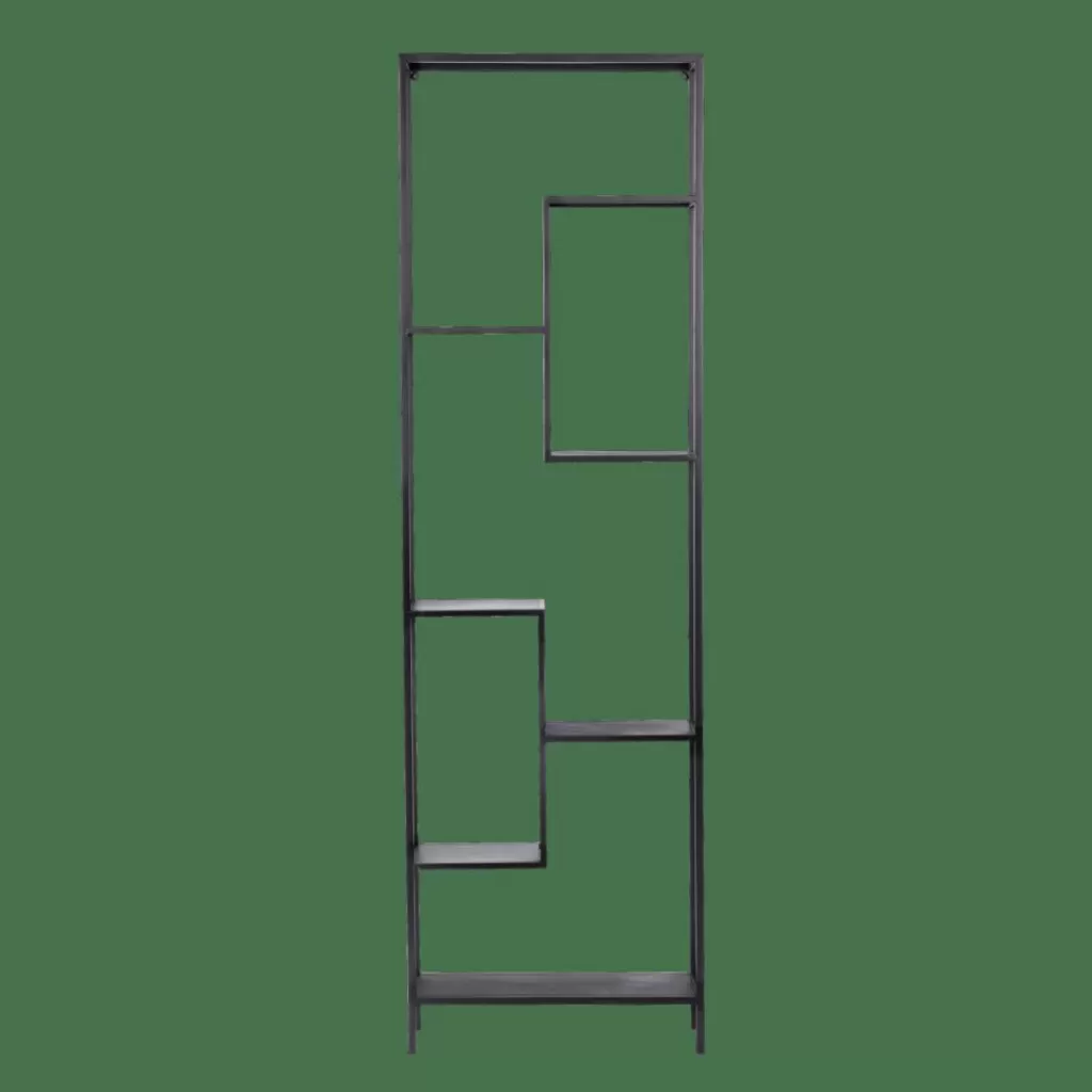 New WILLIAM Estantería De Pared Negro Estanterías