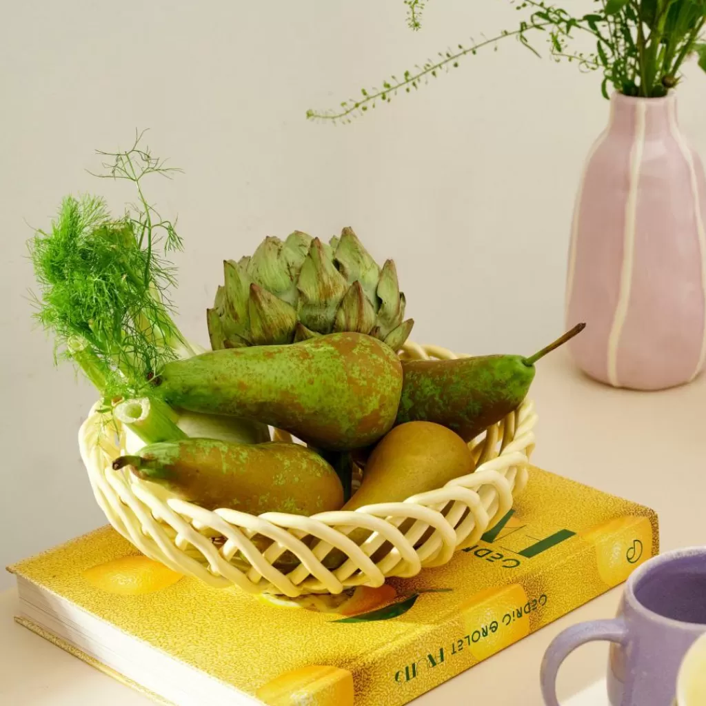 New WOVY Frutero Amarillo Claro Accesorios De Cocina
