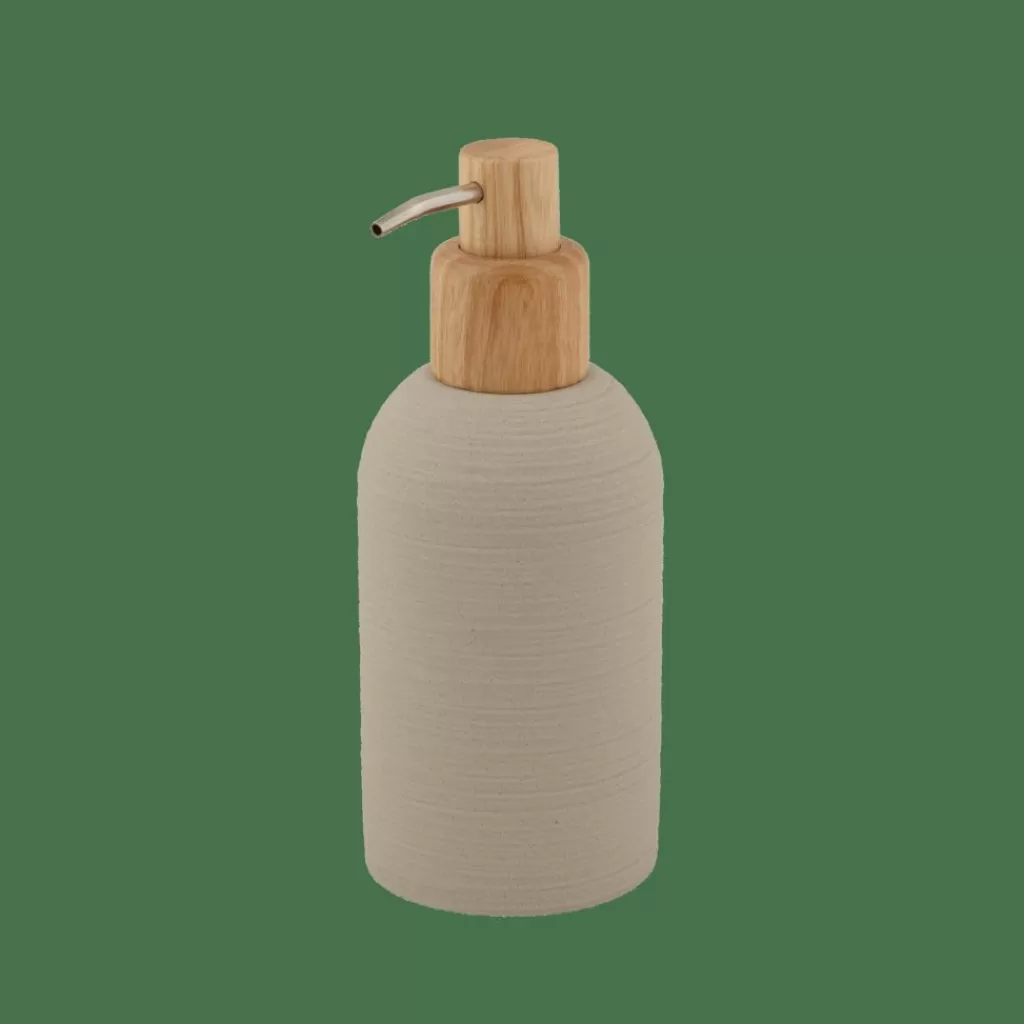 Shop YUKI Dispensador De Jabón Natural, Beis Accesorios De Tocador