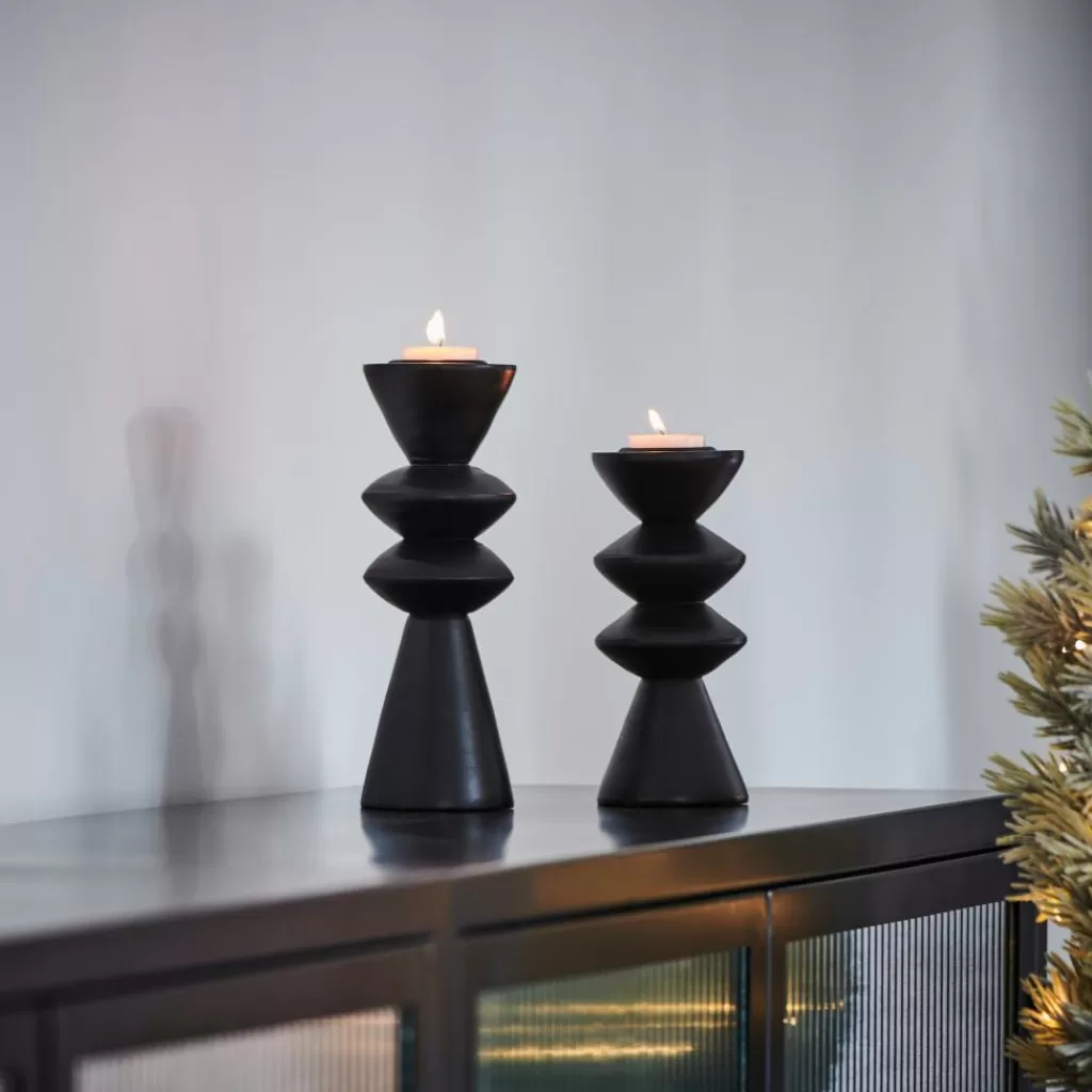 Cheap ZIGZAG Soporte Para Vela Pequeña Negro Soprortes Para Velitas | Halloween